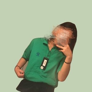 NWT GREEN POLO SHIRT Fit male or female